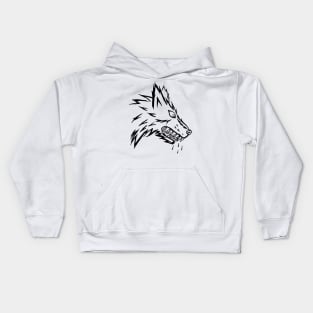 Dark and Gritty Werewolf Kids Hoodie